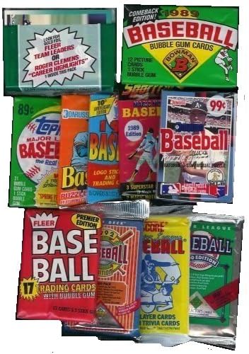 25 Eredeti Bontatlan Csomag Klasszikus Baseball Kártyák (minden csomag legalább 17 éves!))