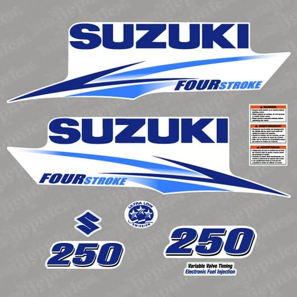 Suzuki 250-Es Négyütemű 2010 Kék Külső Utángyártott Matrica/Aufkleber/Adesivo/Cserekészüléket