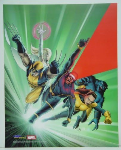 X-Men Marvel Képregény, Plakát, 16 x 20 Cm Rozsomák a Fenevad Küklopsz Vihar Jean Grey