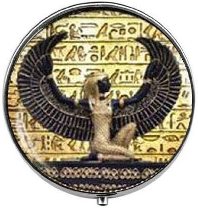 Egyiptomi Istennő - Egyiptomi Tabletta Doboz Varázsa Tabletta Doboz - Üveg Candy Doboz