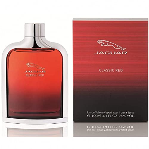 Jaguar Klasszikus Piros Eau de Toilette Spray-Férfiaknak, 3.4 Fl Oz