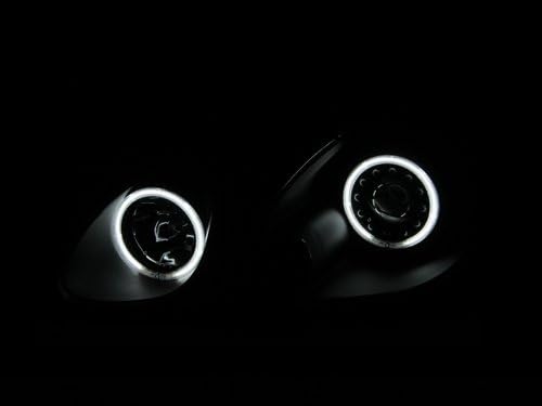 Anzo USA 121144 Lexus Projektor a Halo/Fekete Világos Borostyán Reflektorok Fényszóró Szerelvény - (Eladott Pár)
