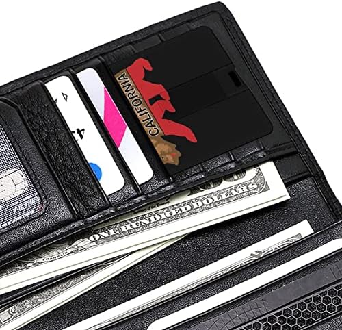 Kaliforniai Medve Hitelkártya USB Flash Személyre szabott Memory Stick Kulcsot Tároló Meghajtó 64G