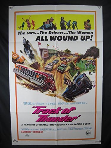 TRACK OF THUNDER-TOM KIRK-EREDETI POSZTER-1967-ACTION EX