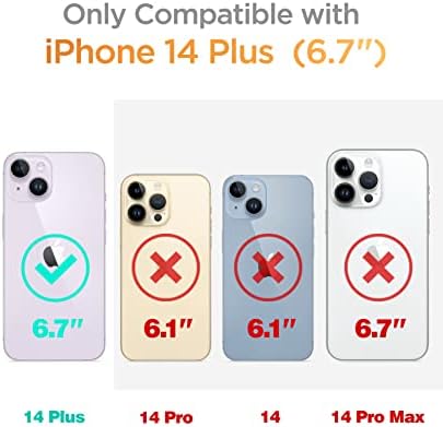 GVIEWIN Bundle - Kompatibilis iPhone 14 Plus kijelző Védő fólia & Kamera Lencséjét Védő+Telefon Gyűrű Jogosultja