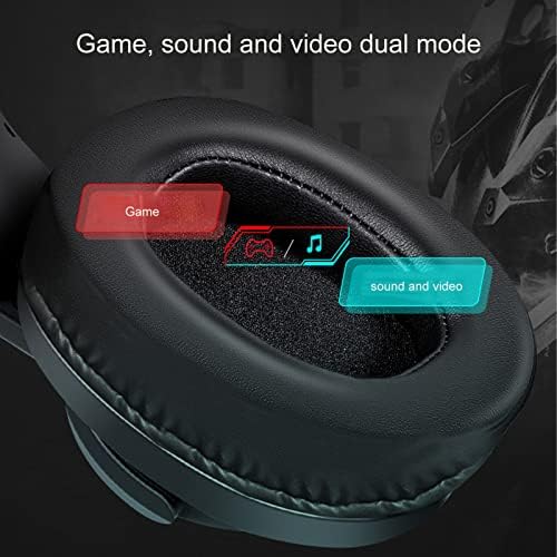 Zyyini Bluetooth Headset, WS500 V5.0 Verzió RGB Kápráztató Vezeték nélküli Bluetooth-Gaming Headset MIKROFON a PS4, PS5,