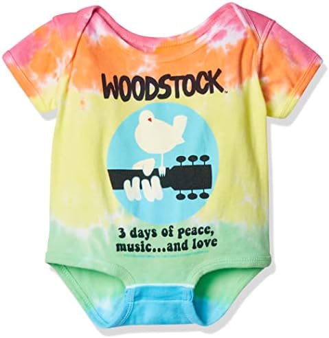 Folyékony Kék baba-fiúk Woodstock Csíkos Rövid Ujjú Rugdalózó