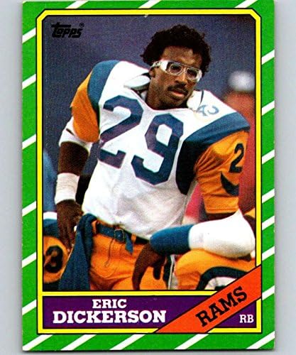 1986 Topps 78 Eric Dickerson EX++++ Kiváló Los Angeles Rams Labdarúgó J2M