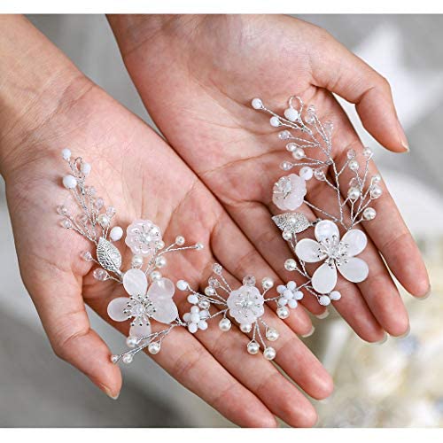Unicra Menyasszony Virág Esküvői Haj Szőlő Levél Menyasszonyi Haj Darab Gyöngy Haj Kiegészítők Nők, Lányok