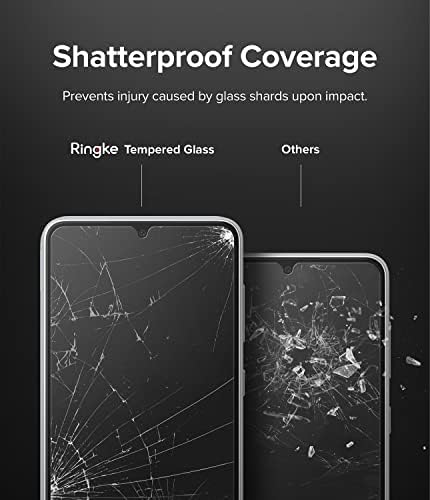 Ringke [2 Csomag Edzett Üveg Kompatibilis a Samsung Galaxy A33 5G képernyővédő fólia, Prémium 9H Keménység Üveg Film, Könnyű