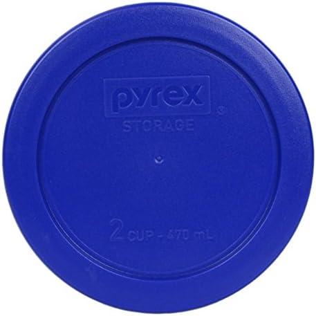 Pyrex 7200-PC 2 Csésze Kadét Kék Kerek Műanyag Élelmiszer Tárolására Fedél - 4 Pack