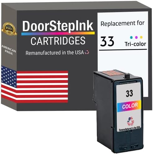 DoorStepInk Felújított, Az USA-ban Tintapatron Lexmark 18C0033 33 Tri-Color Lexmark P Sorozat P315 P6250 P4330 X Sorozat