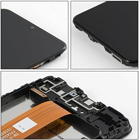 Ygpmoiki Samsung Galaxy A12-es SM-A125U A125M A125F A125U LCD érintőképernyő Digitalizáló Kijelző egység a Keret Fekete
