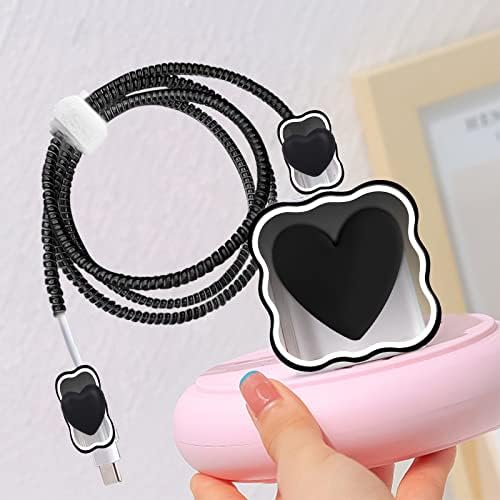 Aranyos Hullámok DIY Kábel Védő iPhone Töltő,Aranyos 3D Szerelmes Szív Design,adatkábel USB Töltő Adatok Vonal Telefon Vezeték
