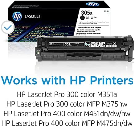 HP 305X Fekete Nagy kapacitású Festékkazetta | Dolgozik, a HP LaserJet Pro 300 M351, HP LaserJet Pro 300 MFP M375, HP LaserJet