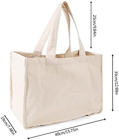 ZLXDP Tote Bevásárló Táskák Újrafelhasználható Multi-Pocket Bevásárló Táskák Mosható Szövet Strand Táskák Kezeli a Tökéletes