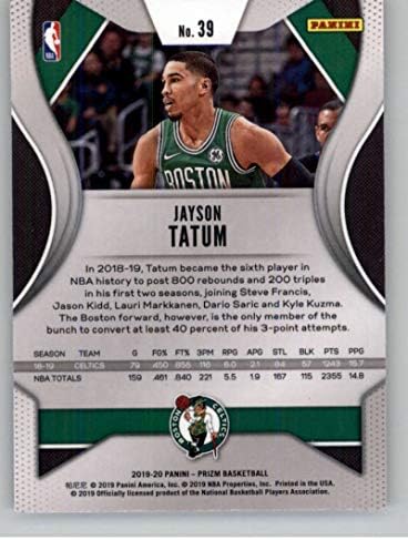 2019-20 Panini Prizm 39 Jayson Tatum Boston Celtics NBA Kosárlabda Trading Card