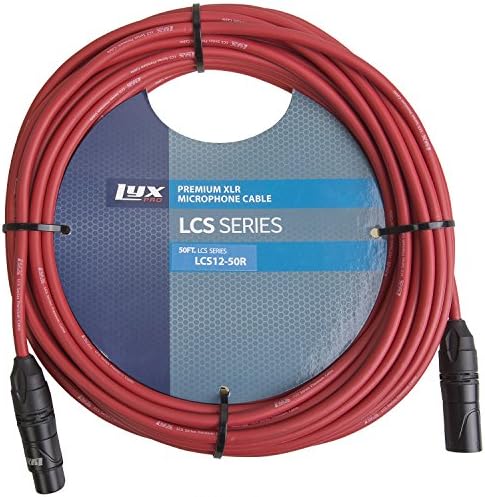 LyxPro Kábel-Pack LCS Prémium Sorozat 7-Pack Több Szín 50 ft XLR Mikrofon Kábel Professzionális Mikrofon Eszközök