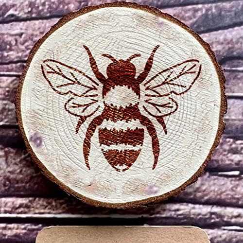 16 Db Bee Honeycomb Stencil, Újrafelhasználható Méh Stencil Festés, Fa Jelek Bútor DIY Kézműves Fali Vászon Szövet, Műanyag