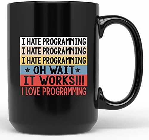 Utálom a Programozás, Ó, Várj Működik Szeretem Programozási Vicces Bögrét Programozó, Szoftver Mérnök Bögre Ajándék Kódolás