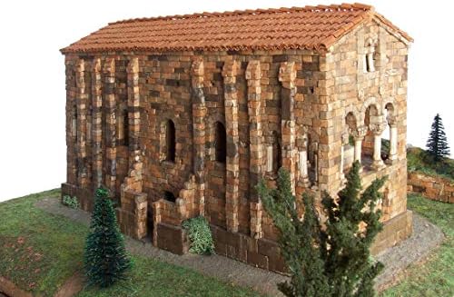 CUIT Kerámia Épület Építése Készlet, Santa Maria del Naranco (Asturias) Templom (1:120)