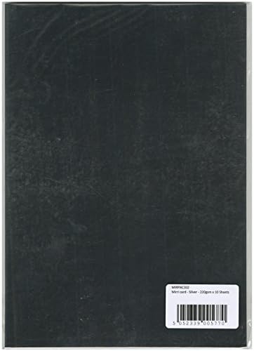HunkyDory Kézműves Mirri Szuper-Fényvisszaverő A4 Karton (10 Pack), 220g, Csillagfény Ezüst