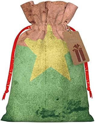 Zsinór Karácsonyi Ajándék Táskák Vintage-Burkina-Faso-Zászló Ajándék Csomagolás Zsák Karácsonyi Ajándék Csomagolás Zsák -,