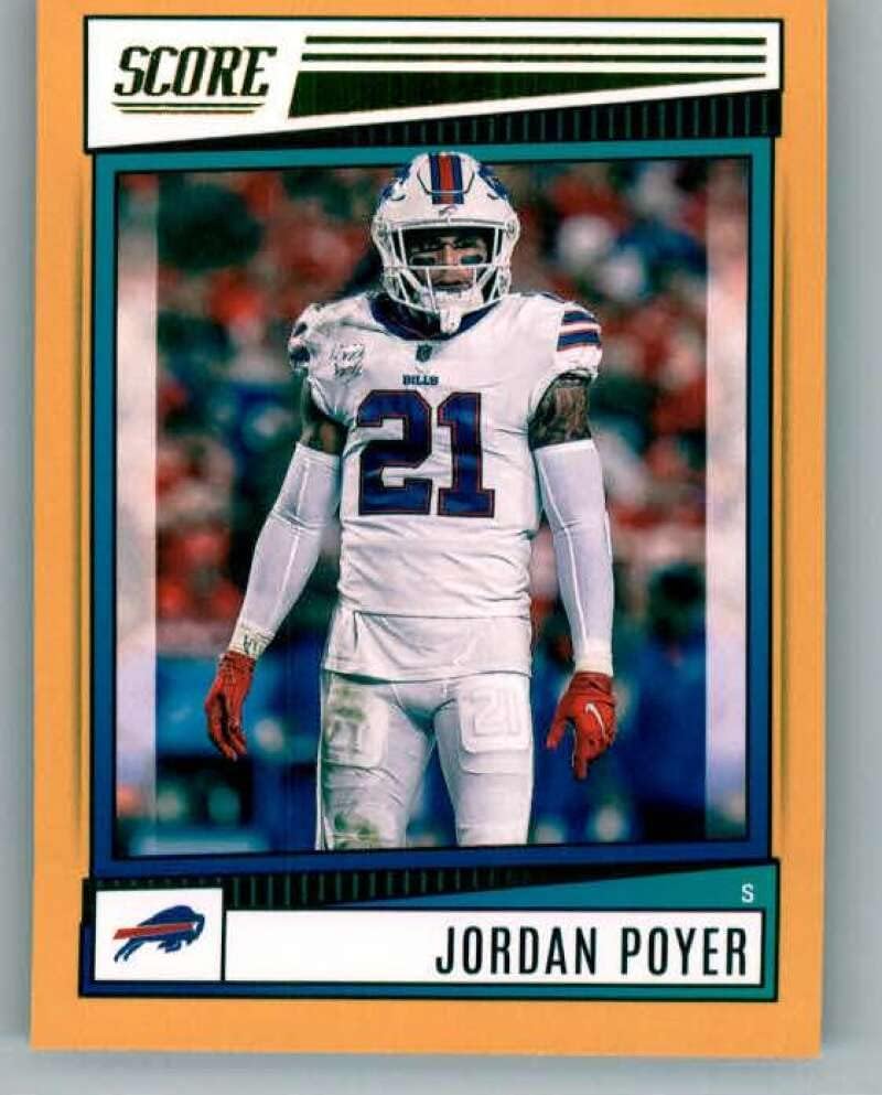 2022 Pontszám Arany 268 Jordan Poyer Buffalo Bills NFL Labdarúgó-Trading Card
