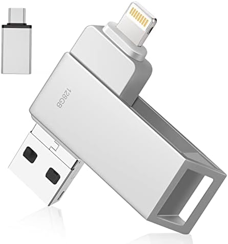 3 az 1-ben 128GB Flash Meghajtó USB 3.0 Fotó Bot, Nagy Sebességű pendrive Támogatja az iOS/Android/Windows/Mac OS olvasási