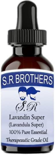 S. R Testvérek Szuper Lavandin (Lavandula Szuper) Pure & Natural Therapeautic Minőségű illóolaj Cseppentő 50ml