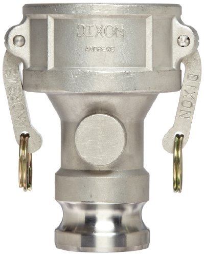 Dixon 6040-DA-SS-Rozsdamentes Acél 316 Cam s Groove Csökkenti a Tömlő Felszerelése, 6 Socket x 4 Csatlakozó