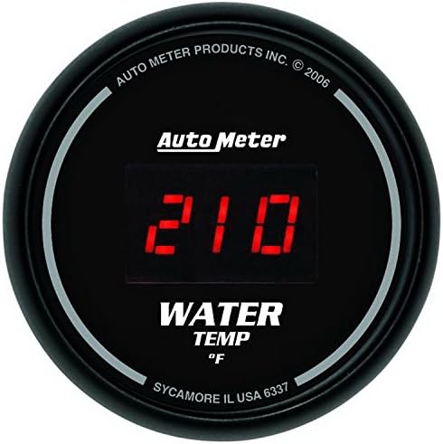 Auto Meter 6337 Sport Comp Digita 2-1/16 0-300 F Digitális Víz Hőmérséklet Mérő