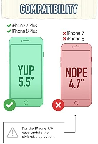 Smartish iPhone-8 Plus / 7 Plus Slim Case - Gripmunk [Könnyű + Védő] Vékony Fedezni Apple iPhone 7 Plus / 8 Plusz (Selyem)