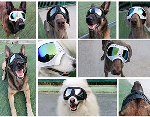 Lifeunion Kutya Szemüveg Állítható Anti-Por/Köd/Szél/Hó UV Védelem Szemüveg Napszemüveg a Közepes testű Kutyák (orrnyereg:
