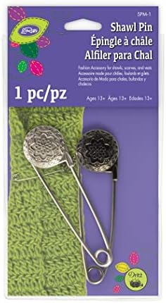 Dritz SPM-1 Kendő Pin Gravírozott Virág Vintage Design, Ón, illetve Nikkel, 2 Szám