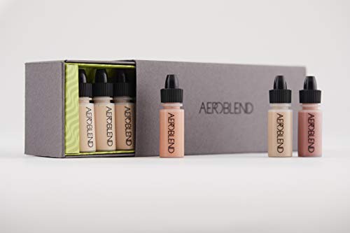Aeroblend Airbrush Smink Mini Szett (Barna/Sötét)