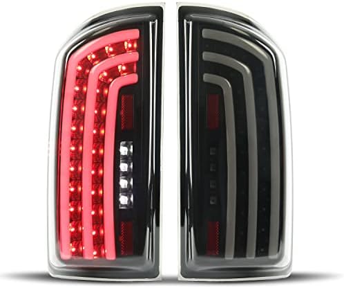 KUAFU LED-es hátsó Lámpák Kompatibilis 2007-2009 Dodge Ram 1500 2500 3500 hátsó lámpák hátsó Lámpák (Füst Lencse)