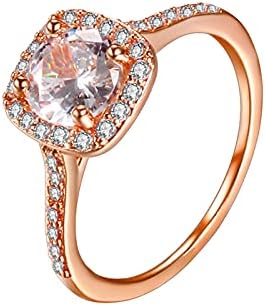 Esküvő & Eljegyzési Gyűrűk, a Nők, a Nők Fehér Esküvői Gyűrű 69 Gyűrűk Ékszerek Rose Strasszos Méretű, Arany Gyűrű