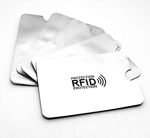 Az RFID-Blokkoló Hitelkártya Ujjú Szett (5) - a Személyazonosság-Lopás Védelmi Tárca Zseb