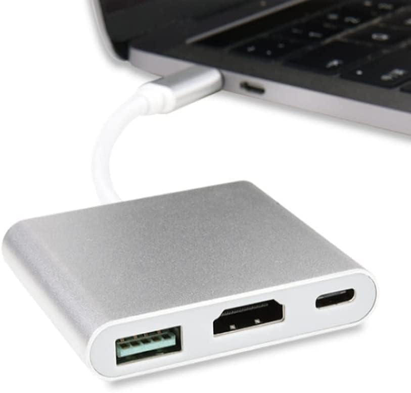 USB-C C-Típusú HDMI Adaptert, HUB-4K TV Adapter Kábel MacBook Pro Samsung Huawei + USB 3.0 Port, valamint PD Gyors Töltés