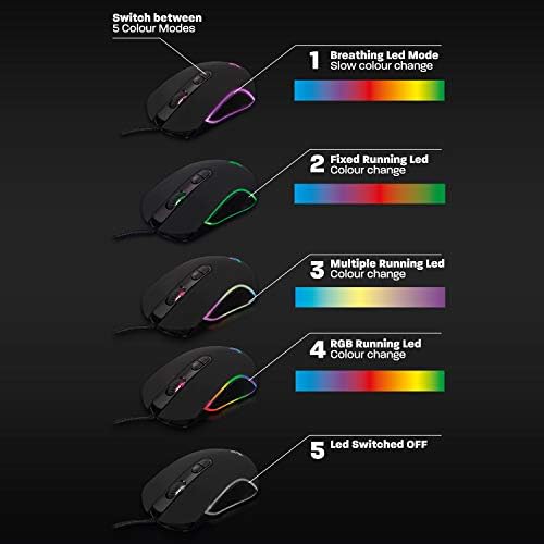 Gaming Mouse RGB Világítás, valamint 1200-2400-3200-4800 Dpi