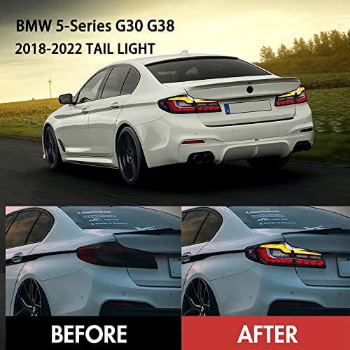 T T-ABC LED-es hátsó Lámpák Kompatibilis BMW 5-ös Sorozat G30 G38 hátsó lámpa 2018 2019 2020 2021 2022 Sárkány Skála Futó