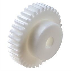Spur gear készült POM hub modul 0.5 17 fogak fogak szélesség 4 mm külső átmérő 9,5 mm