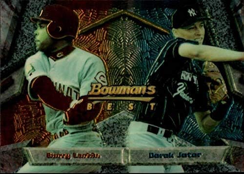 1994 Bowman Legjobb 95 Barry Larkin/Derek Jeter RC Újonc Cincinnati Reds/New York Yankees MLB Baseball Trading Card