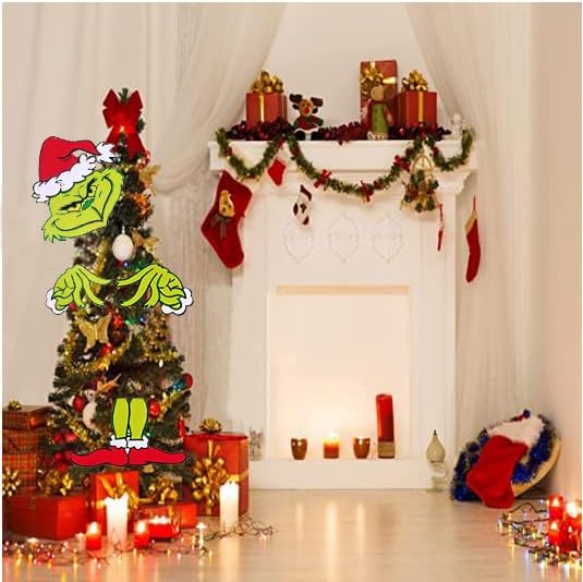 Grincs, Dekoráció,karácsonyfa, Grincs a Karácsonyi csúcsdíszt Grincs a Karácsonyi Feje, Karja, Lába - DIY Karácsonyi Haza