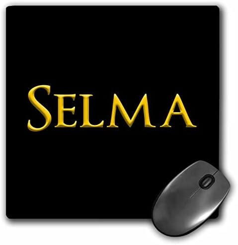 3dRose Selma Gyönyörű Lány Baba Amerikai Neve. Sárga, Fekete Varázsa - Egér Pad (mp_353708_1)