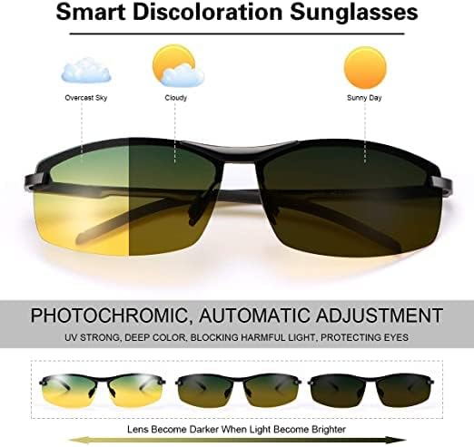 ND Polarizált Photochromic Szabadtéri Sportok Vezetés Napszemüveg a Férfiak a Nők AntiGlare Szemüveg Ultra-Könnyű napszemüvegek