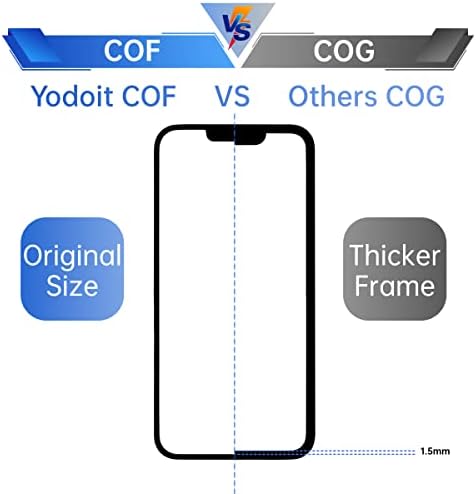 Yodoit iPhone 12/12 Pro Képernyő Csere Készlet COF Full HD Kijelző LCD 3D-s Touch Digitalizáló Üveg Közgyűlés a Repair Tool