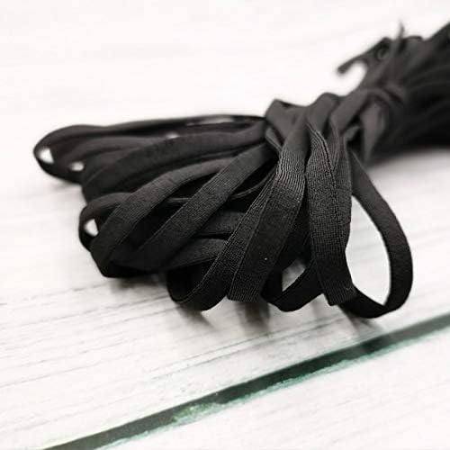 SELCRAFT 1-100M 5MM, Fekete, Rugalmas pánt goma elastica Gumi Kötél Gumiszalag DIY Ruházat Kézműves Elastique Couture a maszk