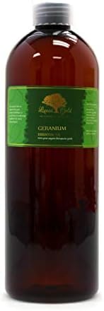 16 Oz Prémium Geránium Illóolaj Folyékony Arany Tiszta Szerves, Természetes, Aromaterápiás